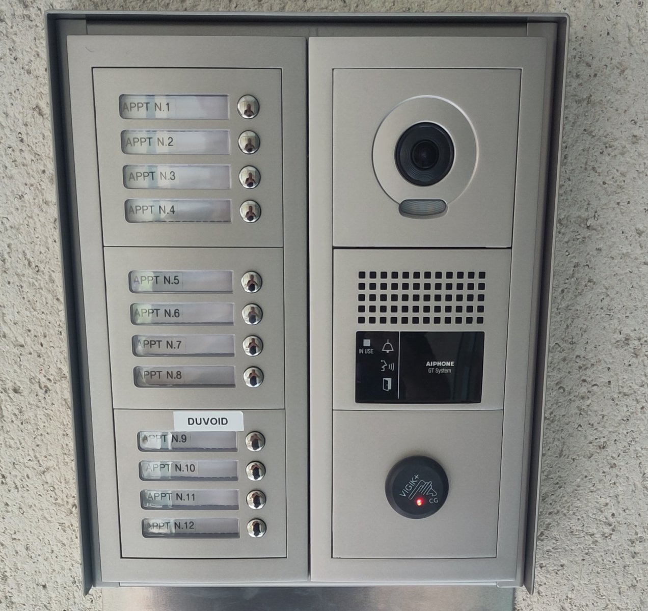 Remplacement d'un interphone pour un immeuble d'habitation